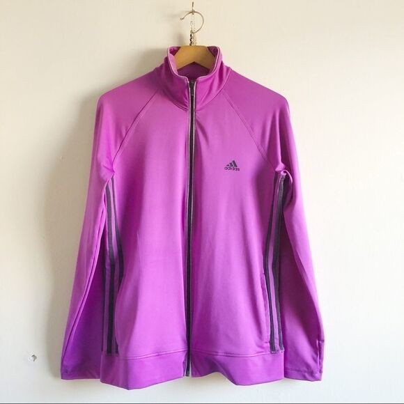Adidas Purple Full Zip Light weight Jacket - Picture 1 of 8